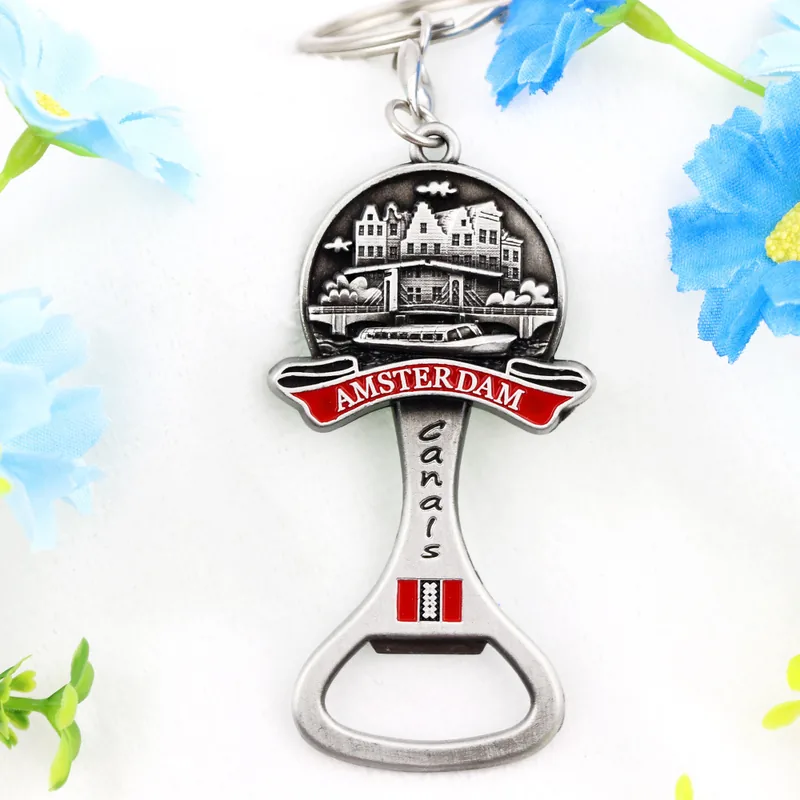 Schlüsselanhänger mit Amsterdam-Motiv – Beispiel für ein Touristensouvenir