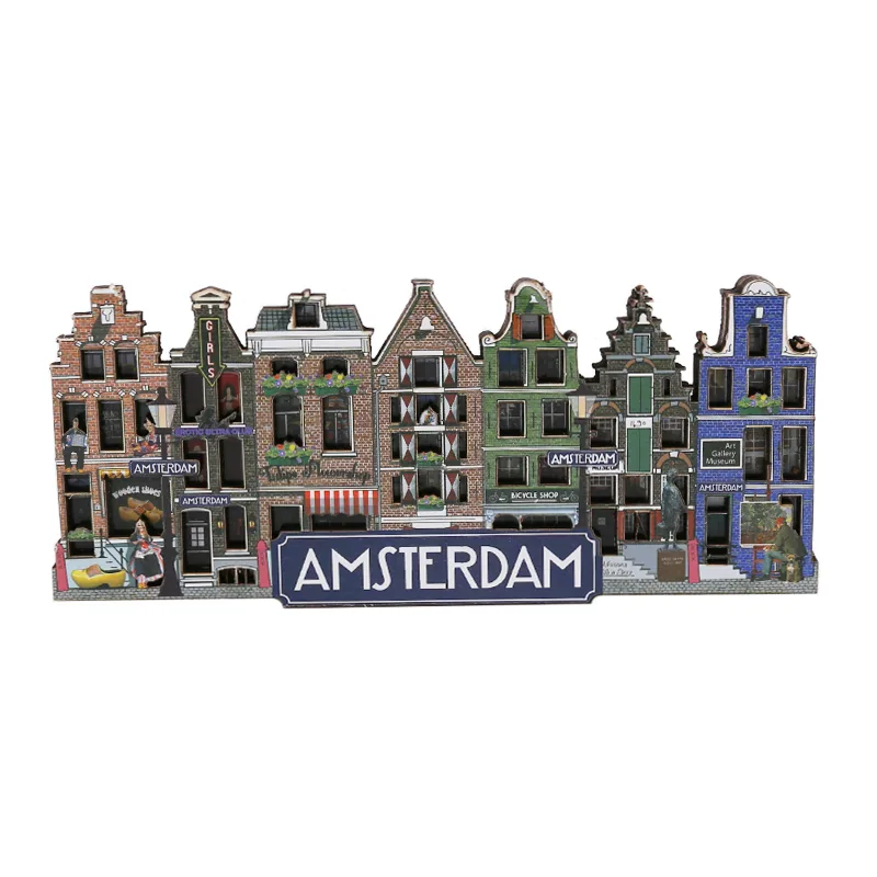 Magnes na lodówkę · Amsterdam Magnes na lodówkę z motywem Amsterdam — przykład pamiątki turystycznej