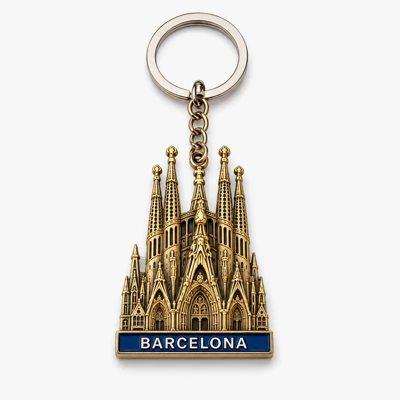 Schlüsselanhänger mit Barcelona-Motiv – Beispiel für ein Touristensouvenir