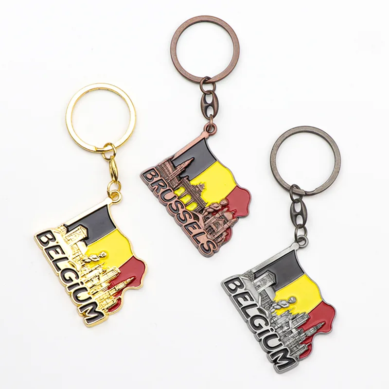 Keychain with a Brussels motif — example of a tourist souvenir