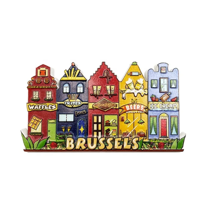 Kühlschrankmagnet · Brüssel Kühlschrankmagnet mit Brüssel-Motiv – Beispiel für ein Touristensouvenir