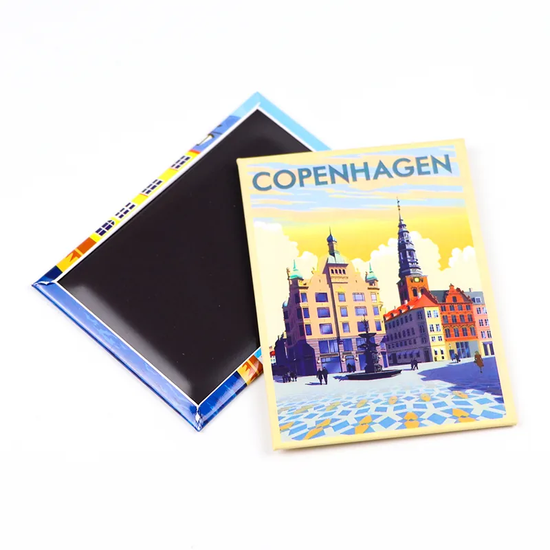 Fridge magnet with a Copenhagen motif — example of a tourist souvenir