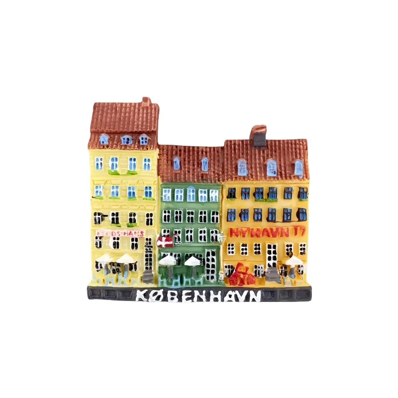 Kühlschrankmagnet · Kopenhagen Kühlschrankmagnet mit Kopenhagen-Motiv – Beispiel für ein Touristensouvenir