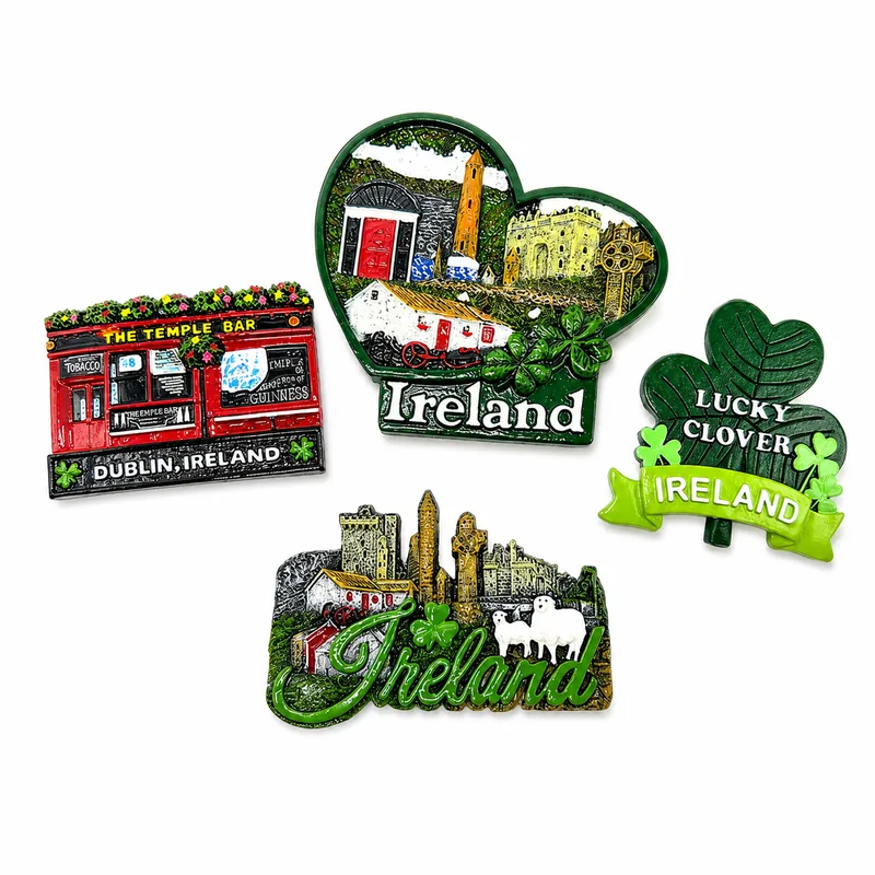 Fridge magnet with a Dublin motif — example of a tourist souvenir