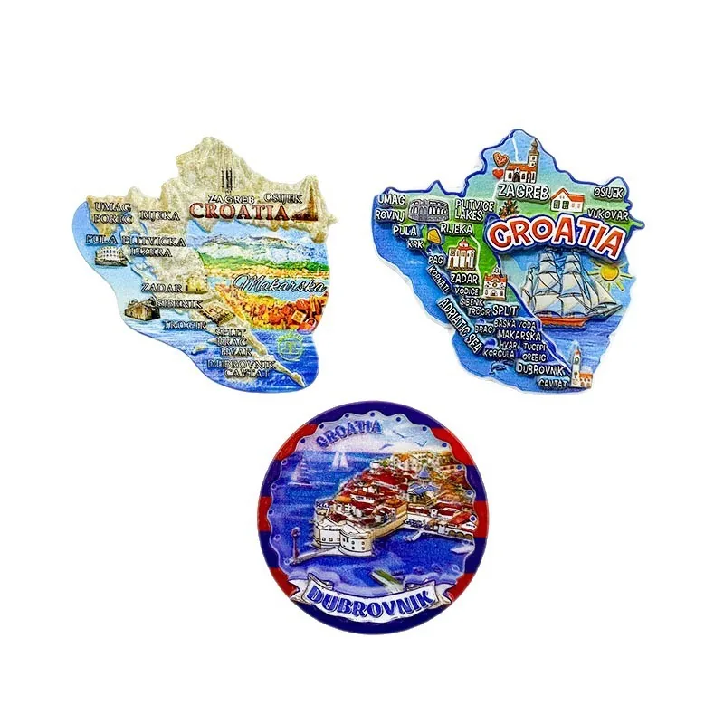 Kühlschrankmagnet mit Dubrovnik-Motiv – Beispiel für ein Touristensouvenir