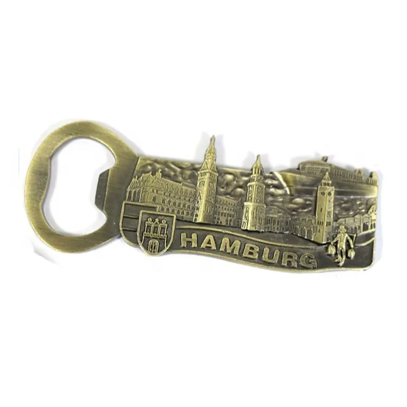 Kühlschrankmagnet mit Hamburg-Motiv – Beispiel für ein Touristensouvenir