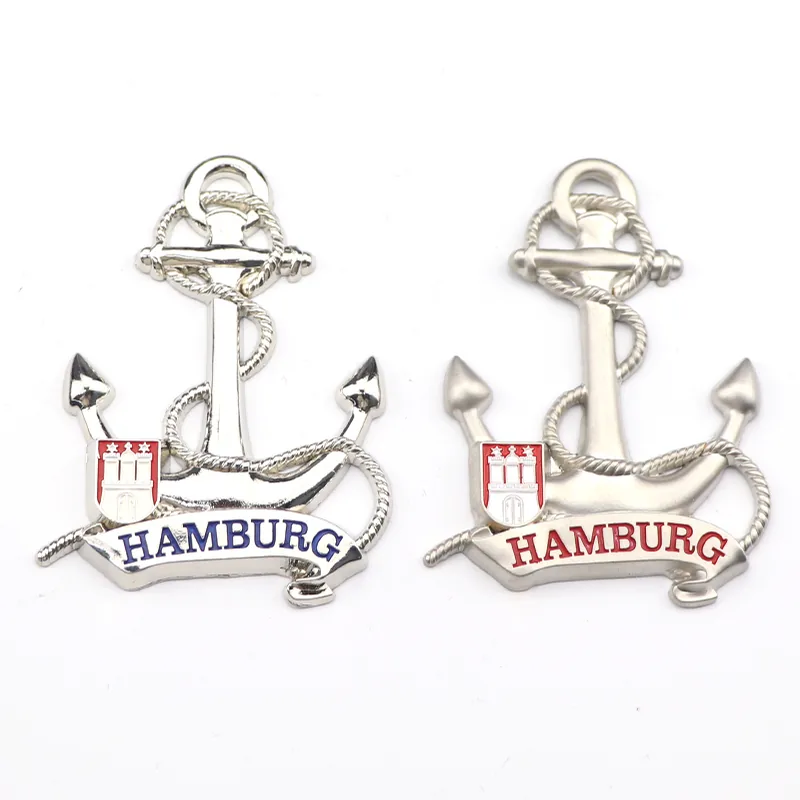Kühlschrankmagnet mit Hamburg-Motiv – Beispiel für ein Touristensouvenir