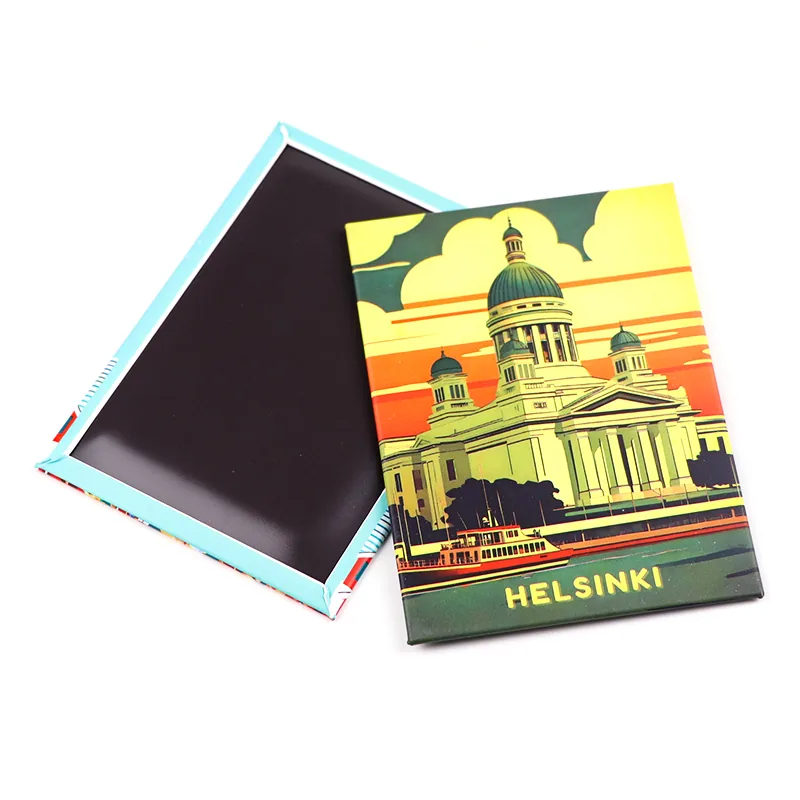 Fridge magnet with a Helsinki motif — example of a tourist souvenir