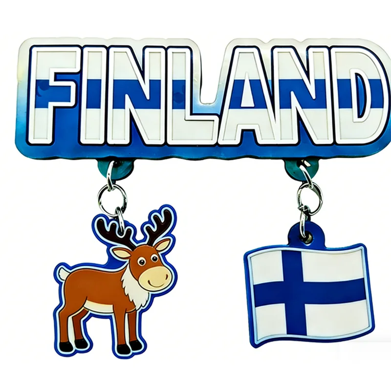 Fridge magnet with a Helsinki motif — example of a tourist souvenir
