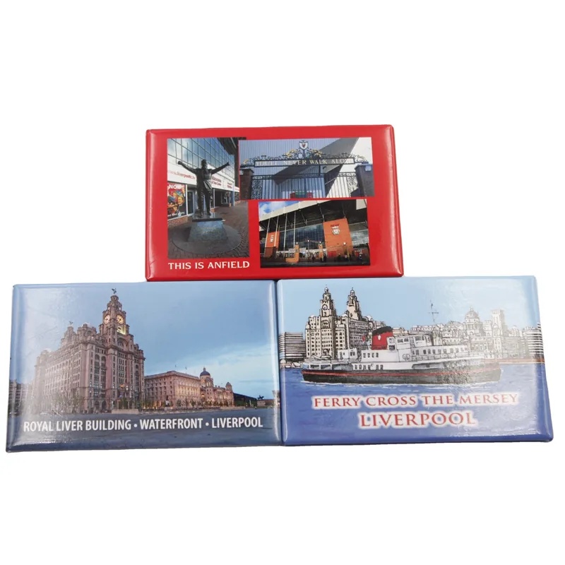 Kühlschrankmagnet mit Liverpool-Motiv – Beispiel für ein Touristensouvenir