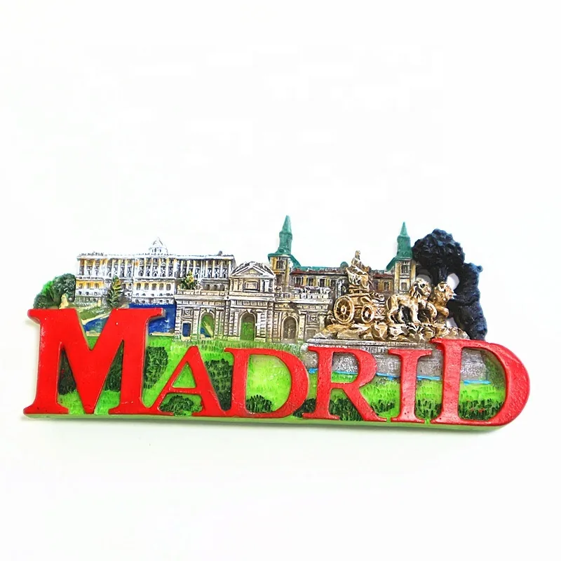 Kühlschrankmagnet mit Madrid-Motiv – Beispiel für ein Touristensouvenir