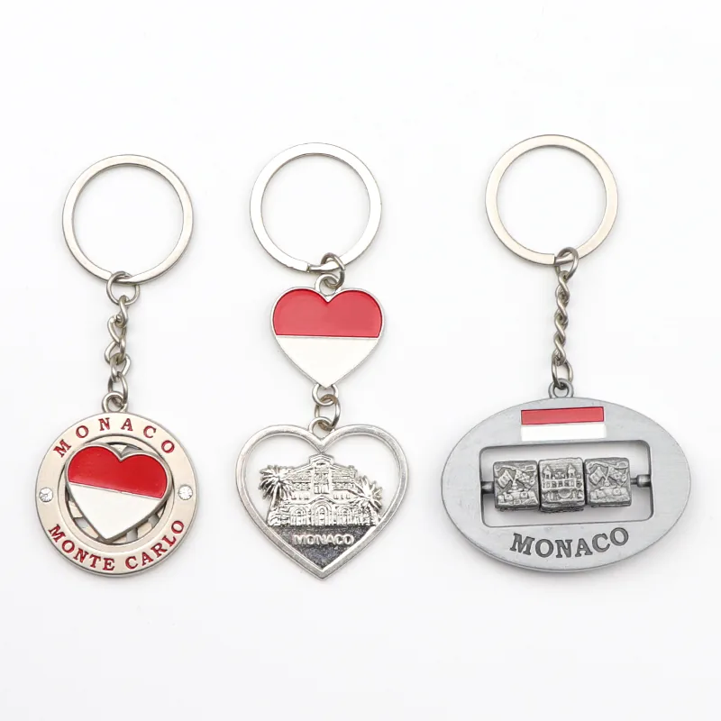 Schlüsselanhänger · Monaco und Monte-Carlo Schlüsselanhänger mit Monaco und Monte-Carlo-Motiv – Beispiel für ein Touristensouvenir