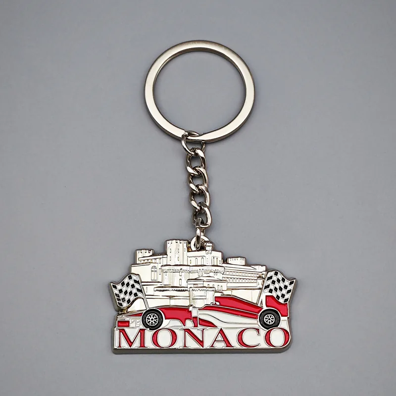 Keychain with a Monaco and Monte-Carlo motif — example of a tourist souvenir