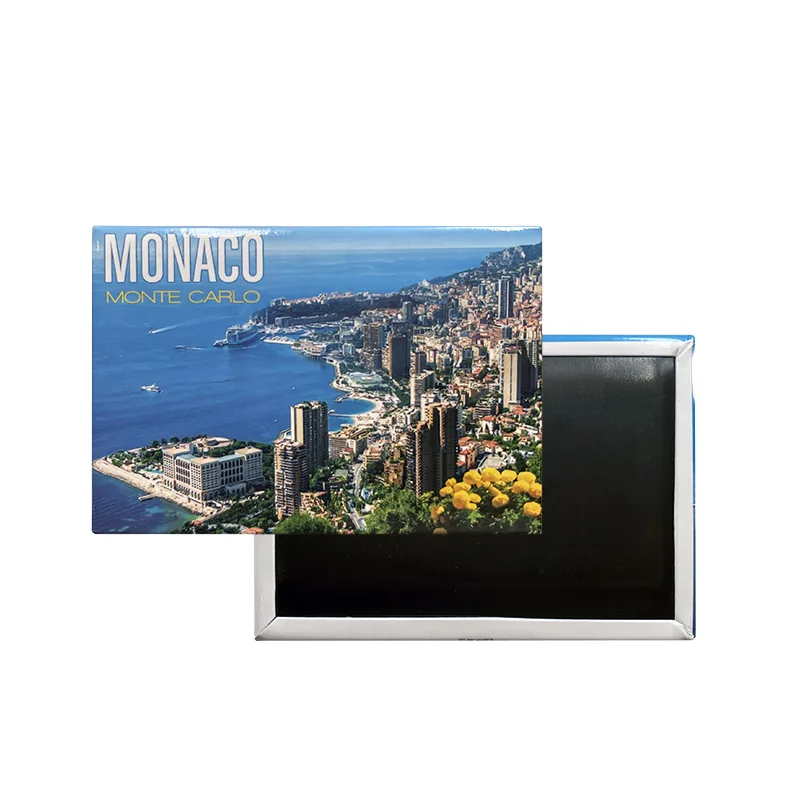 Kühlschrankmagnet mit Monaco und Monte-Carlo-Motiv – Beispiel für ein Touristensouvenir