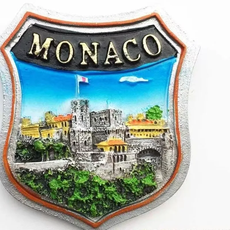Fridge magnet with a Monaco and Monte-Carlo motif — example of a tourist souvenir