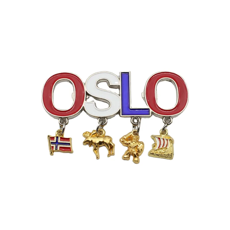 Magnes na lodówkę z motywem Oslo — przykład pamiątki turystycznej