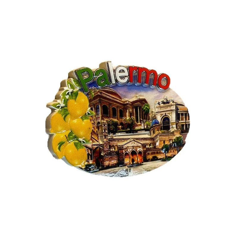 Fridge magnet · Palermo Fridge magnet with a Palermo motif — example of a tourist souvenir