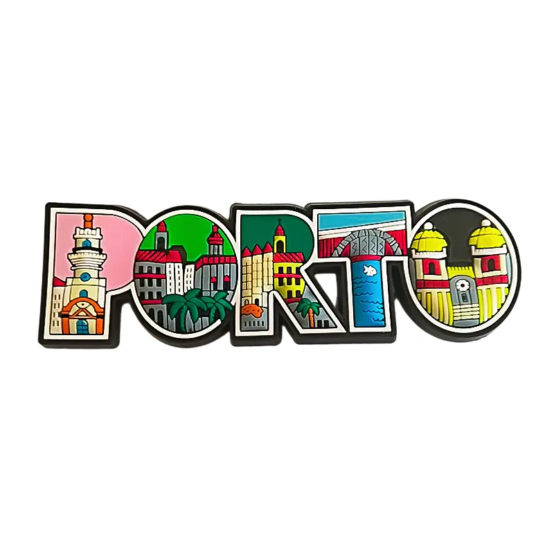 Fridge magnet with a Porto motif — example of a tourist souvenir