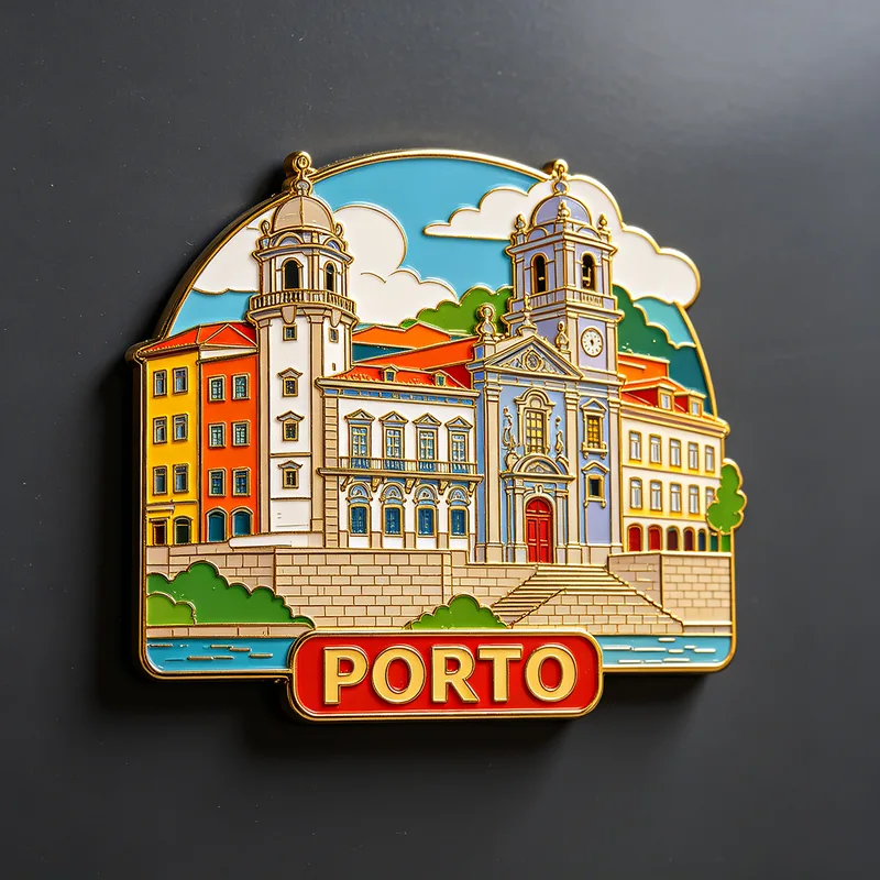 Fridge magnet with a Porto motif — example of a tourist souvenir