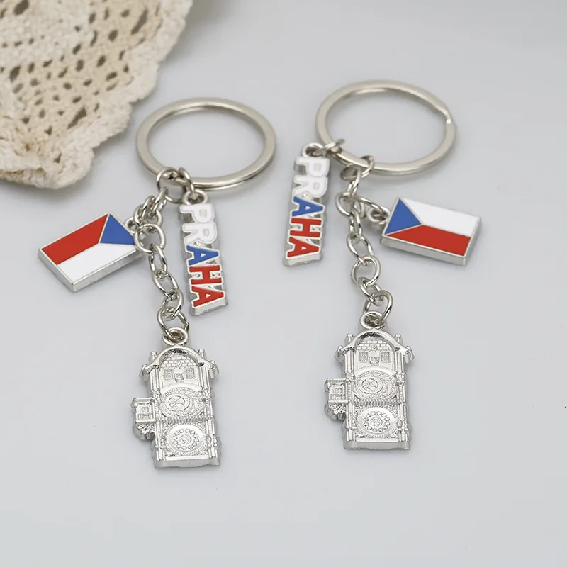 Schlüsselanhänger mit Prag-Motiv – Beispiel für ein Touristensouvenir