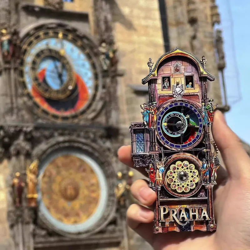 Kühlschrankmagnet · Prag Kühlschrankmagnet mit Prag-Motiv – Beispiel für ein Touristensouvenir