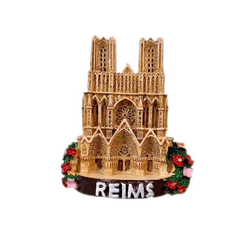 Kühlschrankmagnet mit Reims-Motiv – Beispiel für ein Touristensouvenir