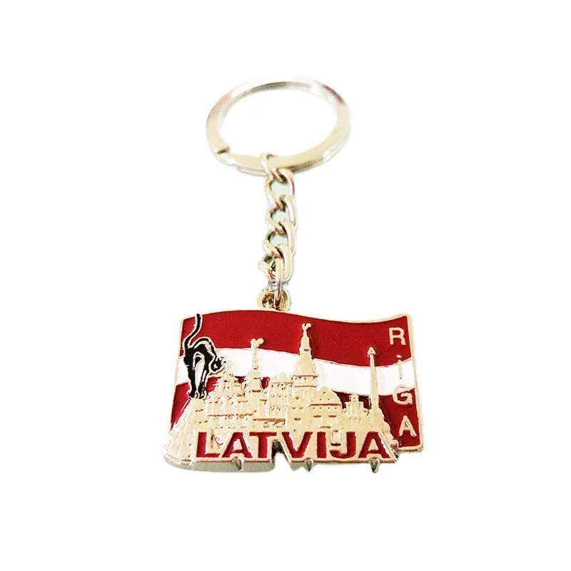 Keychain with a Riga motif — example of a tourist souvenir