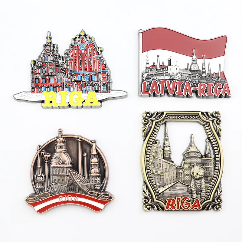 Fridge magnet with a Riga motif — example of a tourist souvenir
