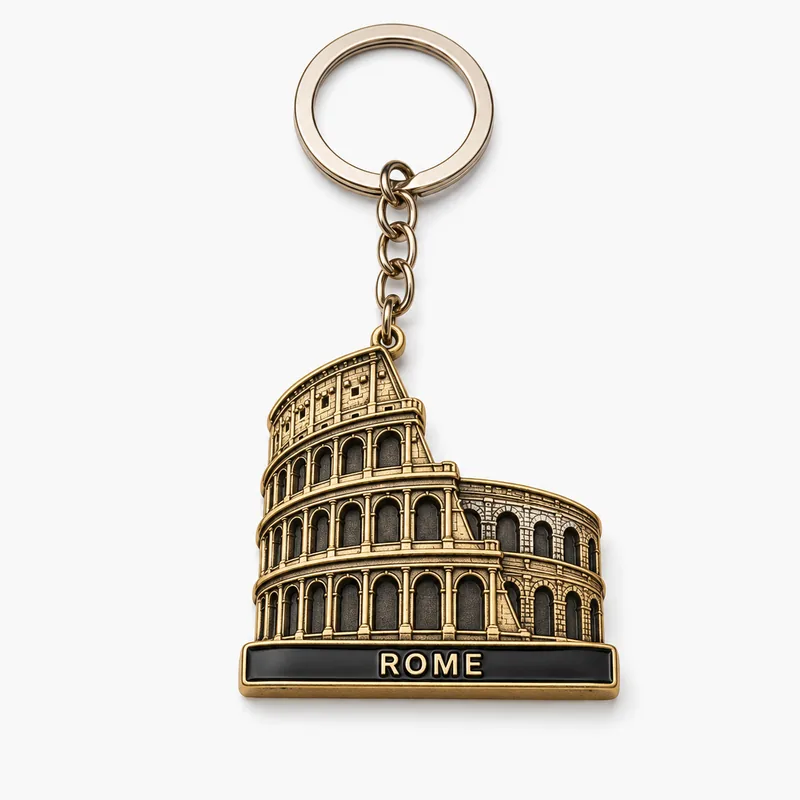 Keychain · Rome Keychain with a Rome motif — example of a tourist souvenir