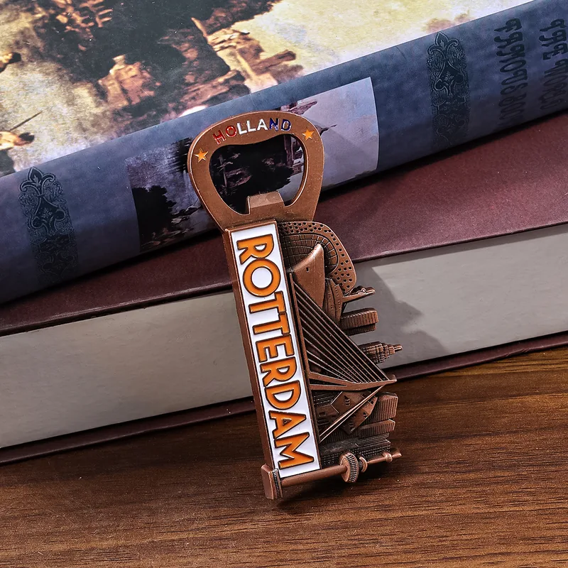 Kühlschrankmagnet mit Rotterdam-Motiv – Beispiel für ein Touristensouvenir