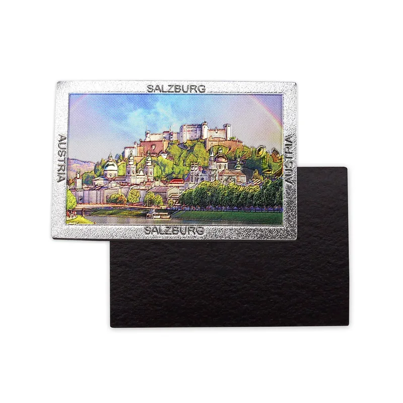 Fridge magnet with a Salzburg motif — example of a tourist souvenir