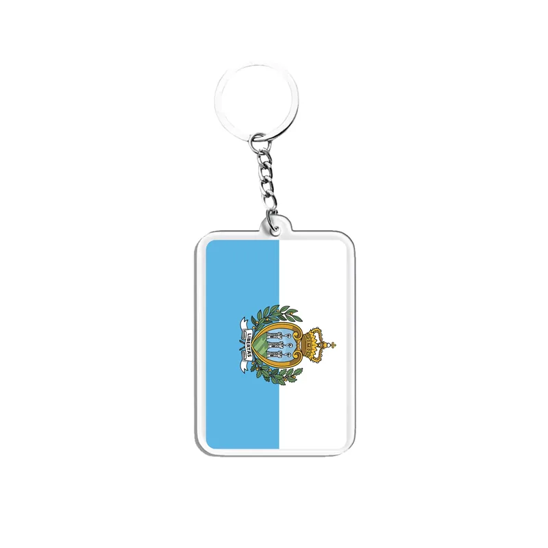 Schlüsselanhänger · San Marino (Stadt) Schlüsselanhänger mit San Marino (Stadt)-Motiv – Beispiel für ein Touristensouvenir