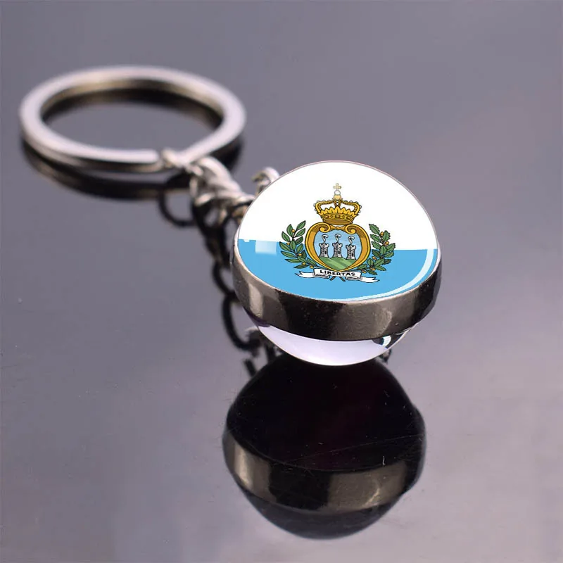 Keychain with a City of San Marino motif — example of a tourist souvenir