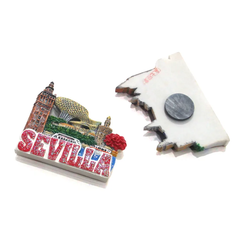 Kühlschrankmagnet mit Sevilla-Motiv – Beispiel für ein Touristensouvenir