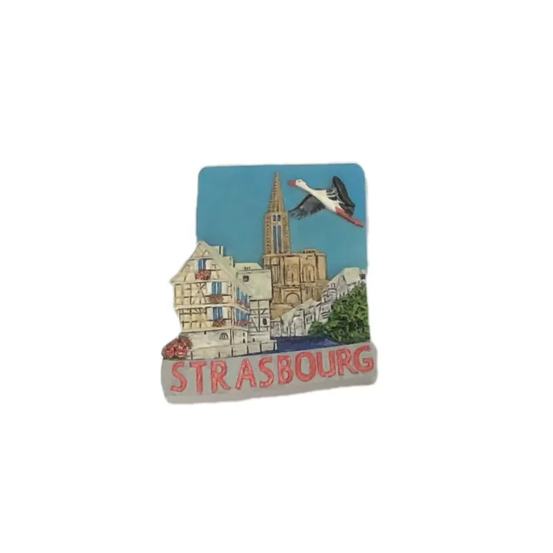 Fridge magnet · Strasbourg Fridge magnet with a Strasbourg motif — example of a tourist souvenir