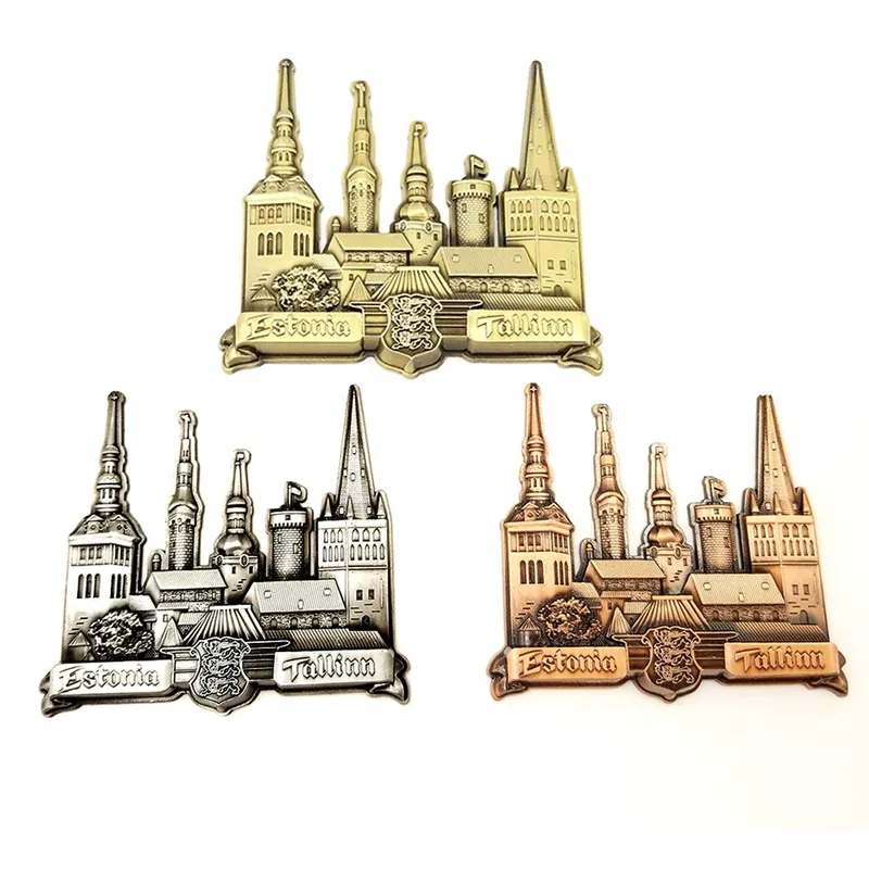 Fridge magnet with a Tallinn motif — example of a tourist souvenir