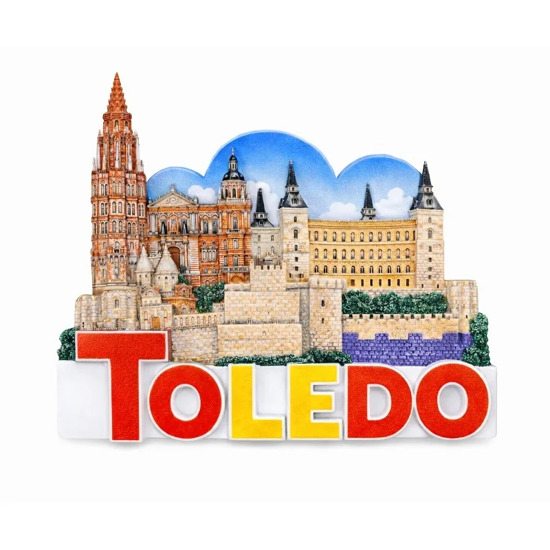 Kühlschrankmagnet mit Toledo-Motiv – Beispiel für ein Touristensouvenir