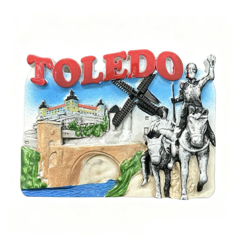Fridge magnet with a Toledo motif — example of a tourist souvenir