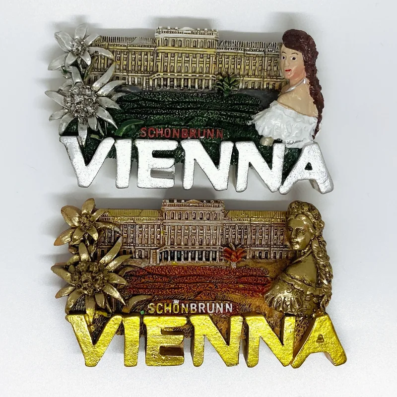 Kühlschrankmagnet mit Wien-Motiv – Beispiel für ein Touristensouvenir